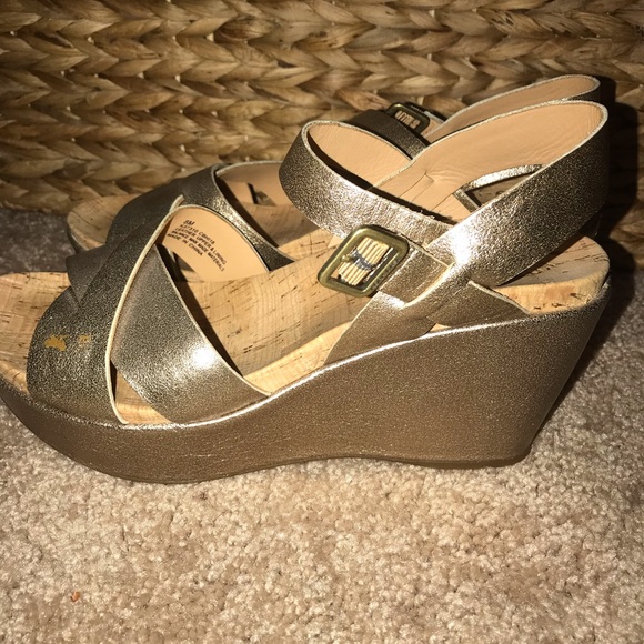 Kork-Ease soft gold wedges size 8 - Picture 8 of 9